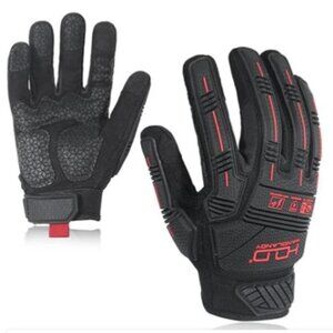 HEAVY DUTY SAFETY WORK GLOVES ANTI VIBRATION GRIP